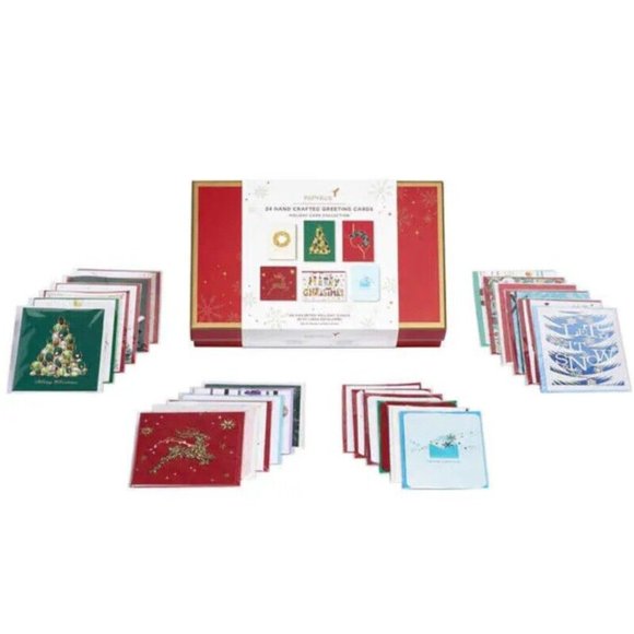 Papyrus Hand-Crafted Holiday Card Collection with Keepsake Box - Set of 24, NWOT - Picture 10 of 10